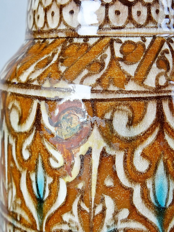 Image 1 of Große Vase handgefertigte & traditionelle marokkanische Töpferei Safi alt XX.