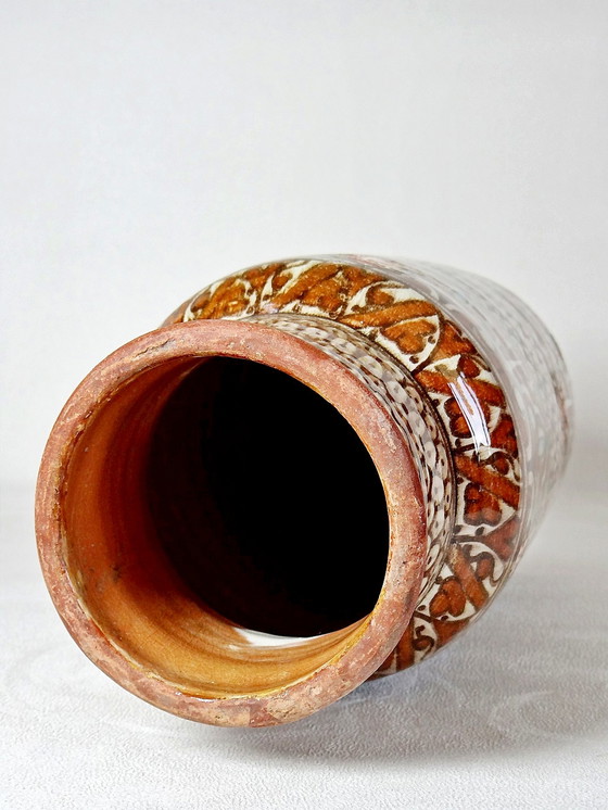 Image 1 of Große Vase handgefertigte & traditionelle marokkanische Töpferei Safi alt XX.