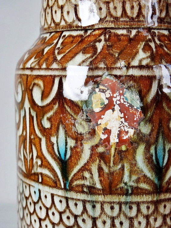 Image 1 of Große Vase handgefertigte & traditionelle marokkanische Töpferei Safi alt XX.