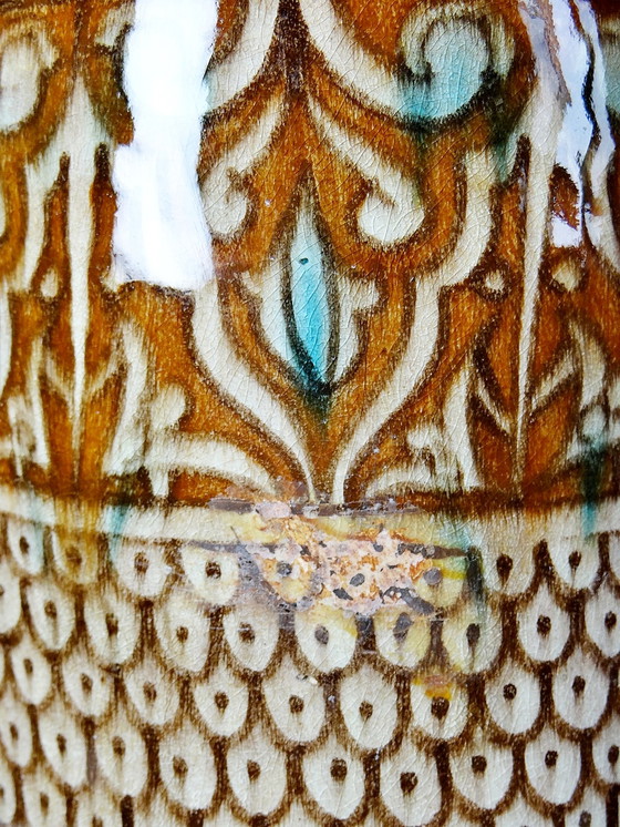 Image 1 of Große Vase handgefertigte & traditionelle marokkanische Töpferei Safi alt XX.