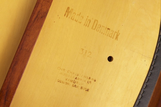Image 1 of Vintage Schreibtischsessel von Erik Buch für Christiansen Møbelfabrik, 1960er Jahre, Teakholz, Dänisch