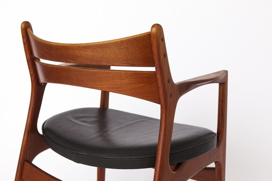 Image 1 of Vintage Schreibtischsessel von Erik Buch für Christiansen Møbelfabrik, 1960er Jahre, Teakholz, Dänisch