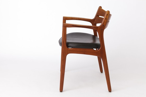 Image 1 of Vintage Schreibtischsessel von Erik Buch für Christiansen Møbelfabrik, 1960er Jahre, Teakholz, Dänisch