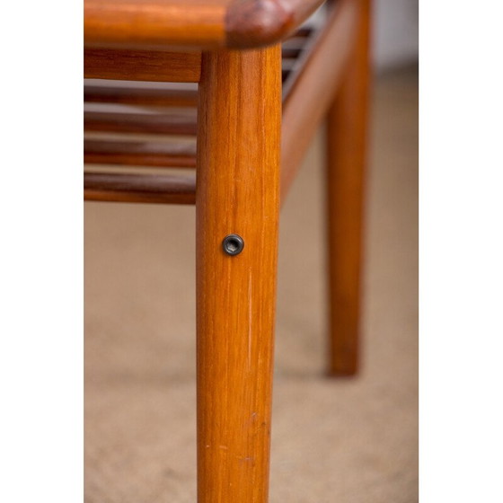 Image 1 of Vintage Couchtisch aus Teakholz und Messing von Grete Jalk für Glostrup Mobelfabrik, Dänemark 1960