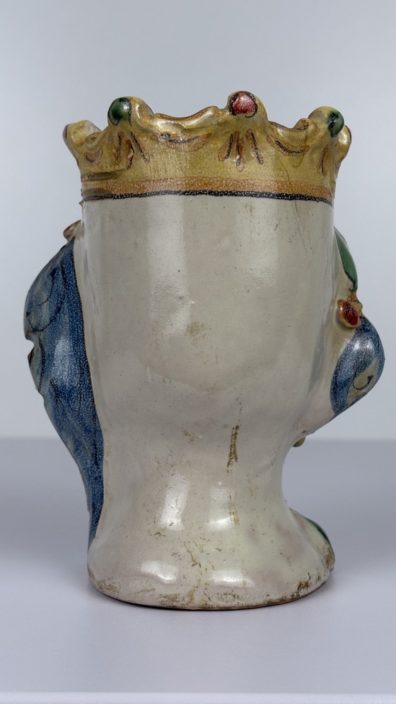 Image 1 of La Bottega Dell Arte Italienische Keramik Moro Kopf Don