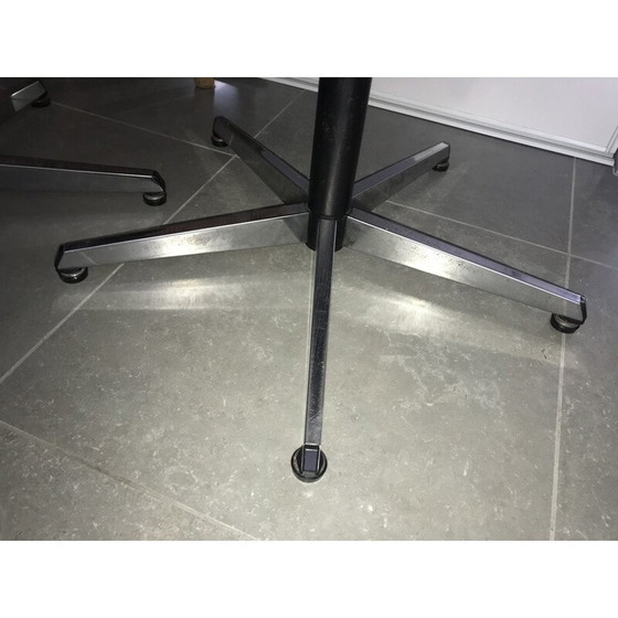 Image 1 of Paar orangefarbene Schreibtisch-Drehstühle, 1970