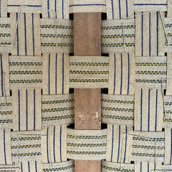 Image 1 of Einzigartige Doppelsitzbank mit geflochtenem Gürtel