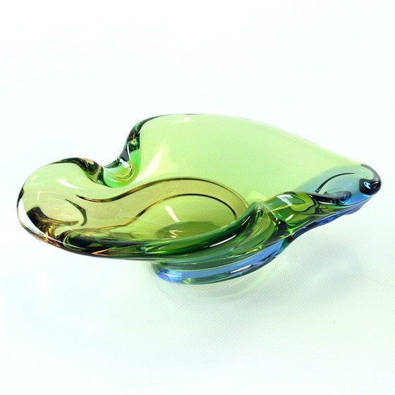 Image 1 of Aschenbecher aus Kunstglas von Frantisek Zemek, Tschechoslowakei 1960