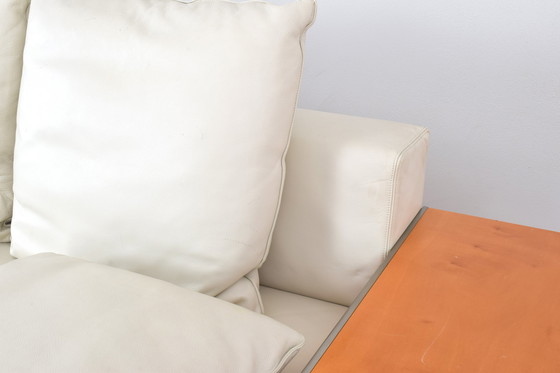Image 1 of Italienisches Ledersofa von Giorgetti, 1980er Jahre.