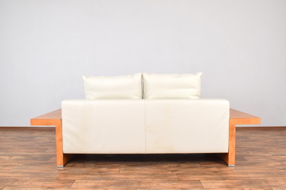 Image 1 of Italienisches Ledersofa von Giorgetti, 1980er Jahre.