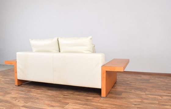 Image 1 of Italienisches Ledersofa von Giorgetti, 1980er Jahre.