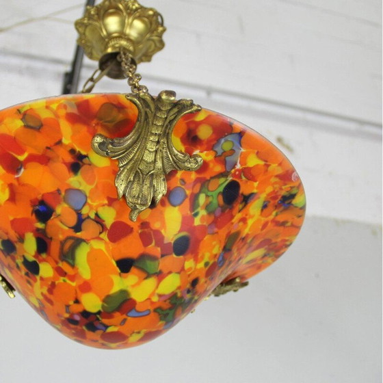 Image 1 of Vintage Art Deco Kristall-Lampe aus Clichy, Frankreich 1930