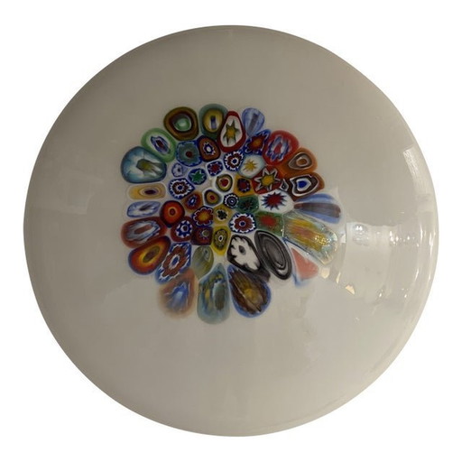 Zeitgenössische Murrine Kugel in Murano-Stil Glas mit mehrfarbigen Murrine Wandleuchte