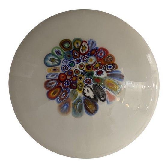 Image 1 of Zeitgenössische Murrine Kugel in Murano-Stil Glas mit mehrfarbigen Murrine Wandleuchte