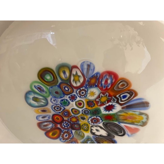 Image 1 of Zeitgenössische Murrine Kugel in Murano-Stil Glas mit mehrfarbigen Murrine Wandleuchte