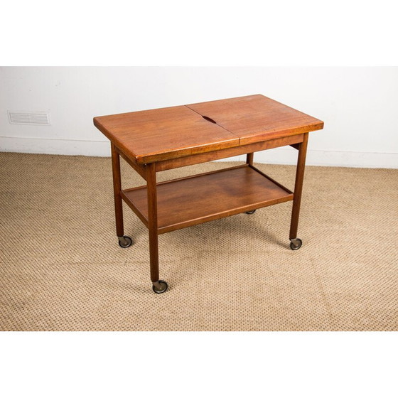 Image 1 of Doppelter ausziehbarer Tisch aus Teakholz, 1960er Jahre, Dänemark