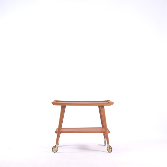 Image 1 of Deutscher Mid-Century Servierwagen aus Teak von Opal Möbel, 1960er