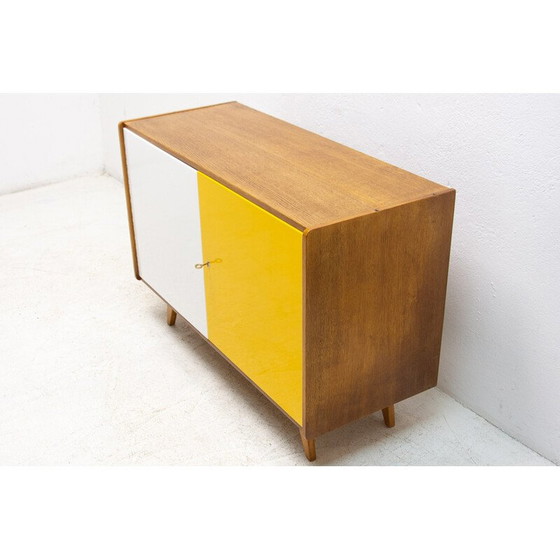 Image 1 of Mid Century Anrichte aus Buchenholz U-450 von Jiří Jiroutek, Tschechoslowakei 1960er Jahre