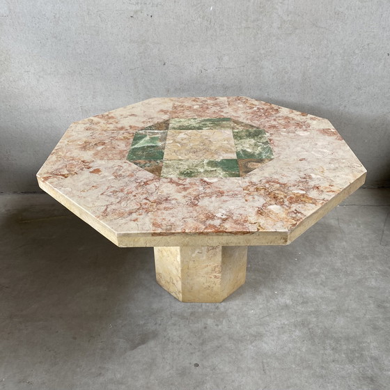 Image 1 of Vintage Marmor-Esstisch Italienisches Design