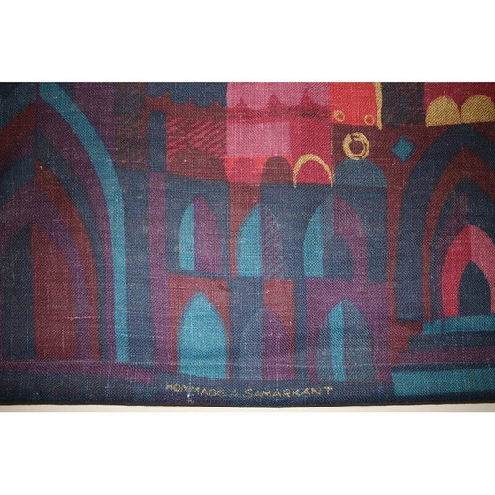 Image 1 of Alter Siebdruck auf Jute von Hans Jürgen Schobel für Sodahl, 1960