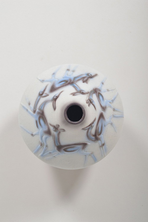 Image 1 of Vintage Vase von Goebel mit Rehmotiv, 1970er Jahre