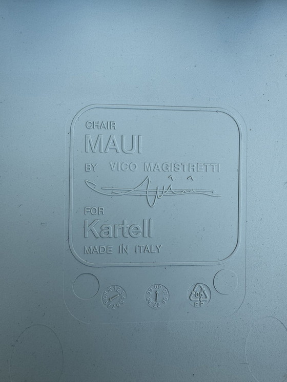 Image 1 of 4x Kartell Maui von Vico Magistretti