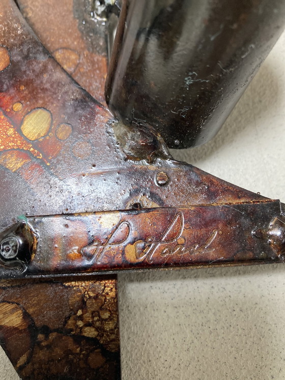 Image 1 of Henrik Horst Metall-Wandrelief & Kerzenständer