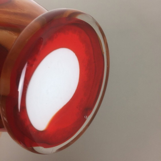 Image 1 of Vase aus Muranoglas von Opaline Florenz, Italien - 1970er Jahre