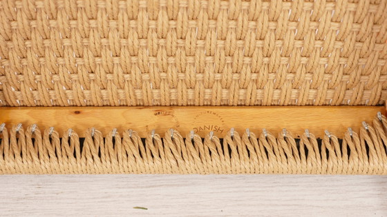 Image 1 of 6er Set Vintage Esszimmerstühle | Niels Otto Møller | Modell 82 | Papierkordel | Teakholz | Restauriert