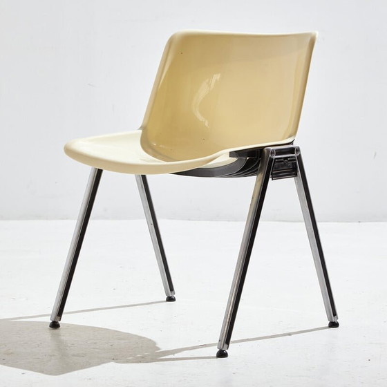 Image 1 of Vintage "Modus Sm 203" stapelbarer Kunststoffsessel von Osvaldo Borsani für Tecno, 1980er Jahre
