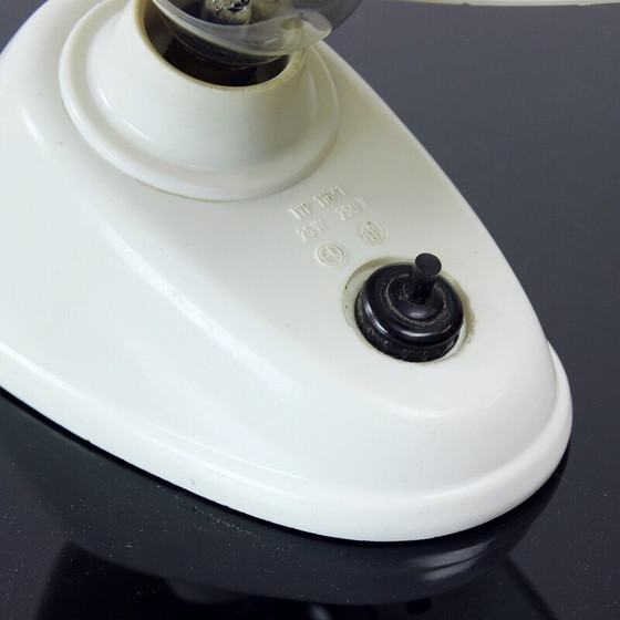 Image 1 of Vintage Tischlampe aus weißem Bakelit von Bauhaus Team, Tschechoslowakei 1930er Jahre