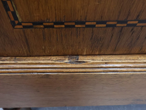 Image 1 of Antiker Garderobenschrank Spiegelschrank Eiche