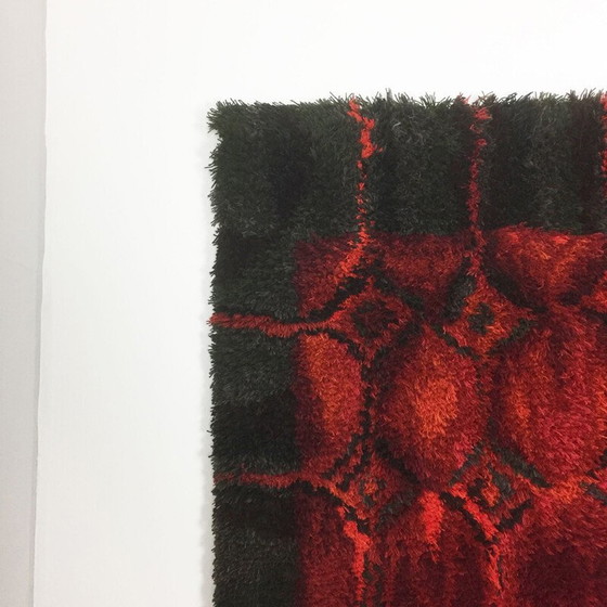 Image 1 of Vintage Wall Rya Teppich von Helena Koskivaara für Wetterhoff 1960