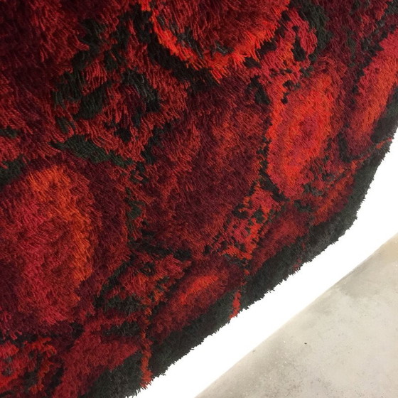 Image 1 of Vintage Wall Rya Teppich von Helena Koskivaara für Wetterhoff 1960