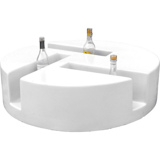 Image 1 of Vintage Fiberglas Barwagen Astarte Nerviano Space Era Italien 1970