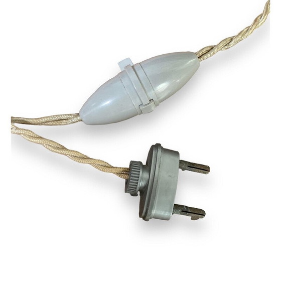 Image 1 of Vintage-Lampe aus verchromtem Metall und gebürstetem Stahl von Maison Charles, 1970