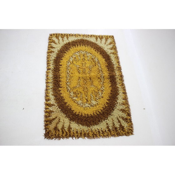 Image 1 of Abstrakter Teppich aus Wolle, Dänemark 1970