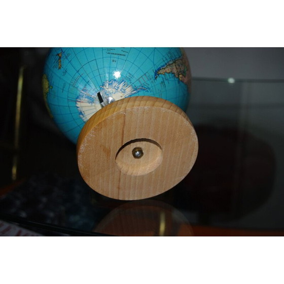 Image 1 of Vintage-Globus aus Metall und Holz, 1950er Jahre
