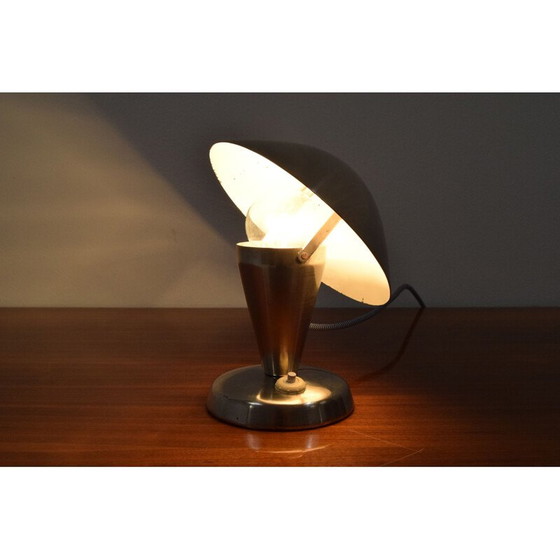 Image 1 of Verchromte Bauhaus-Tischlampe, Tschechoslowakei 1930
