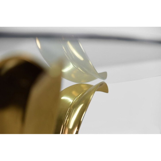 Image 1 of Vintage Couchtisch aus Messing und Glas "Hollywood Regency", 1970