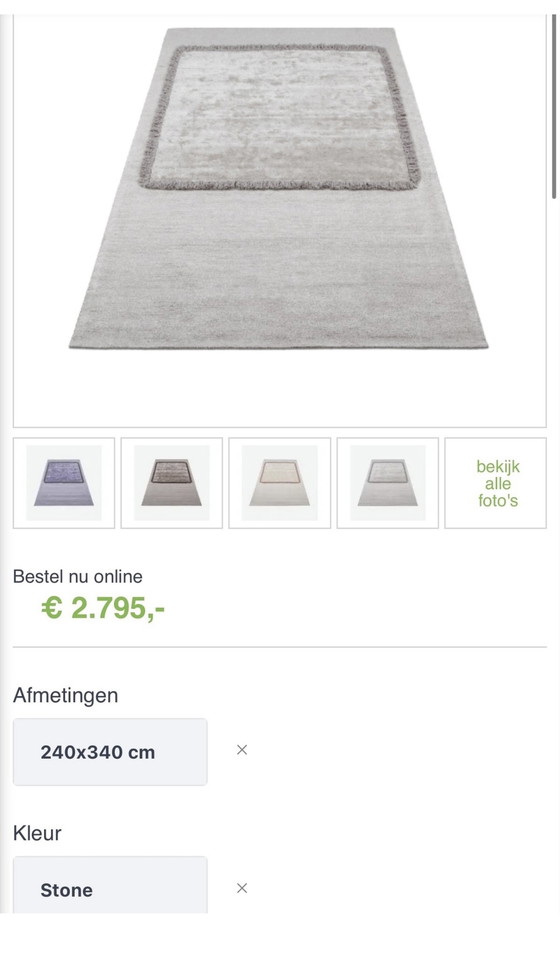 Image 1 of Leolux Frame Teppich Stein