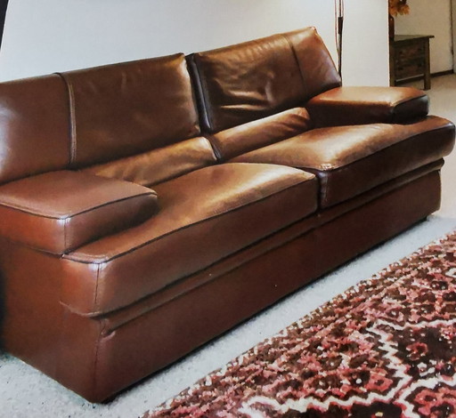 Italienisches, 3-sitziges Sofa, 1E Klasse Rindsleder