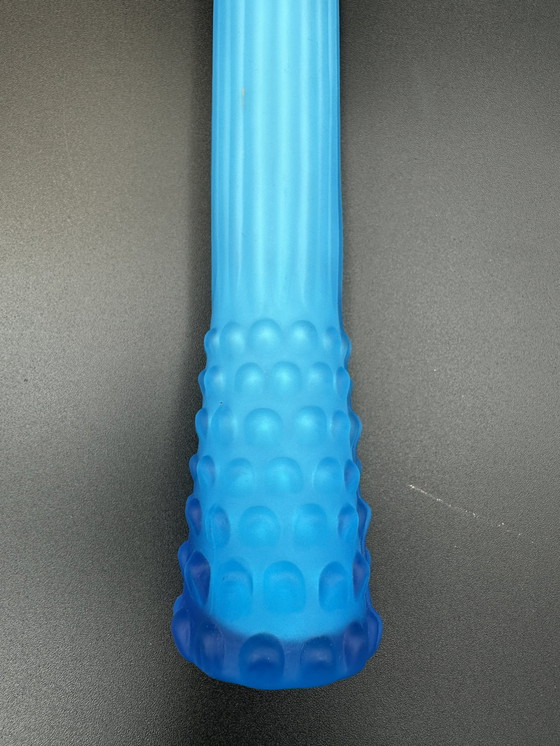 Image 1 of Mundgeblasenes Überfangglas Vase 60s