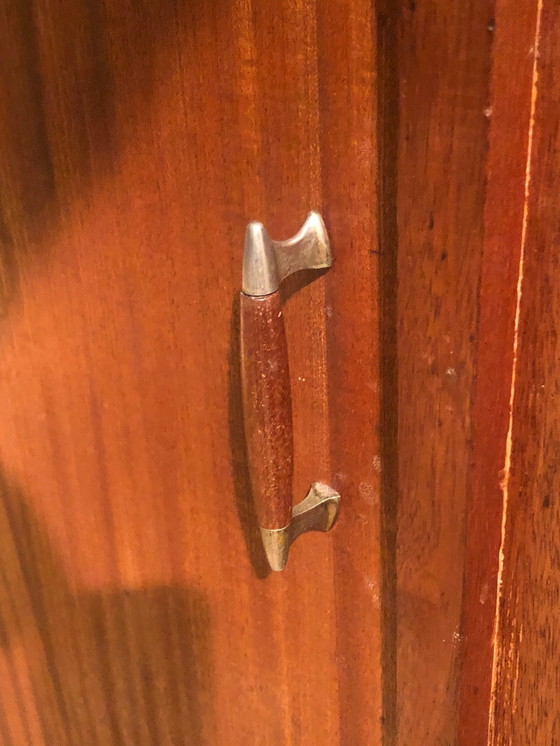 Image 1 of Fünfziger Jahre Teakholz Shop Vitrine