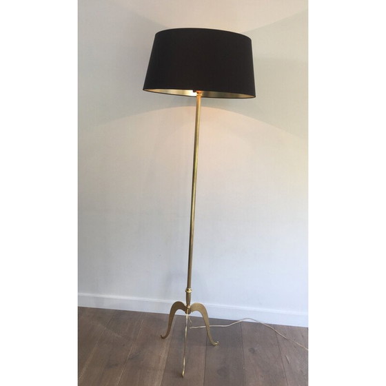 Image 1 of Neoklassische Stehlampe aus Messing, Frankreich 1940