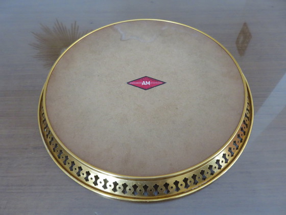 Image 1 of Tablett Runder Spiegel, Durinox, Oxydor, Frankreich 1960er Jahre