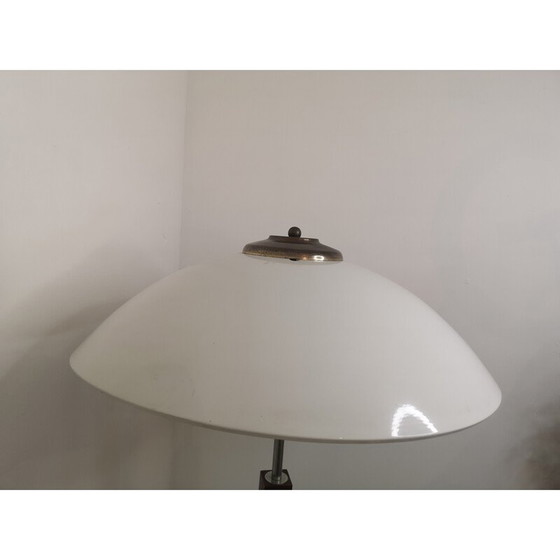 Image 1 of Schreibtischlampe aus Travertin und Teakholz, 1970