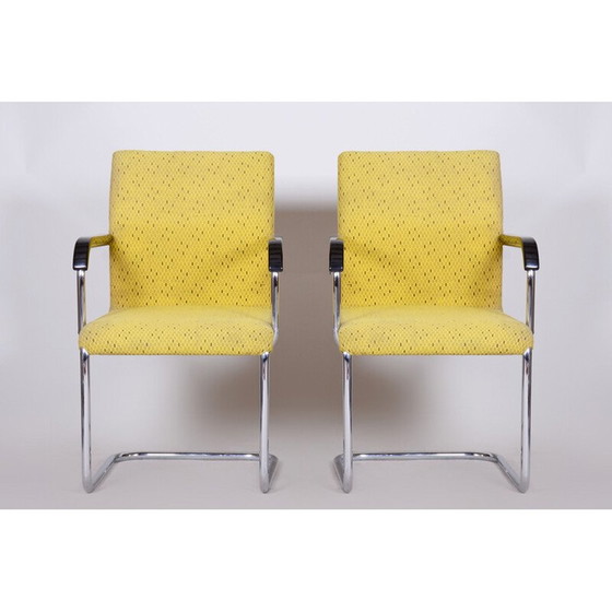 Image 1 of Paar gelbe Bauhaus-Sessel, 1930er Jahre