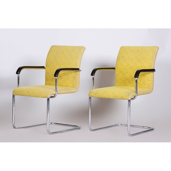 Image 1 of Paar gelbe Bauhaus-Sessel, 1930er Jahre