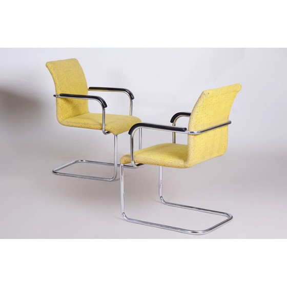 Image 1 of Paar gelbe Bauhaus-Sessel, 1930er Jahre